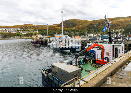 Mallaig è un porto di Lochaber, sulla costa occidentale delle Highlands della Scozia, Regno Unito Foto Stock