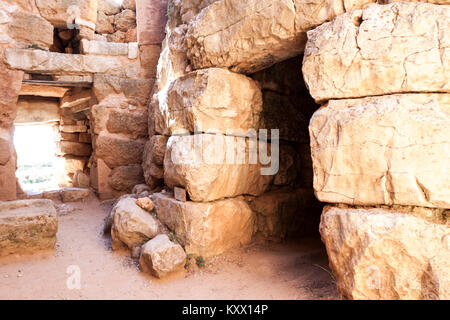 Le rovine di antiche civiltà Nuragico di Palmavera. Alghero, Sardegna. Italia Foto Stock