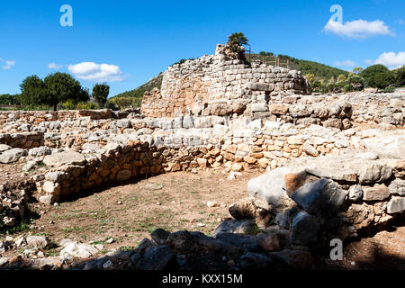 Le rovine di antiche civiltà Nuragico di Palmavera. Alghero, Sardegna. Italia Foto Stock