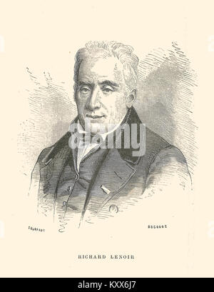 Ritratto di Richard-Lenoir, un industriale e imprenditore francese riconosciuto per il suo ruolo nell'industria tessile tra la fine del XVIII e l'inizio del XIX secolo. Foto Stock