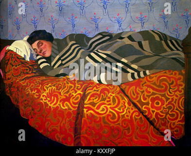 Félix Vallotton, 1899 - Femme couchée dormienti Foto Stock