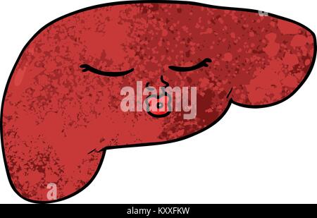 Cartoon abbastanza fegato Illustrazione Vettoriale