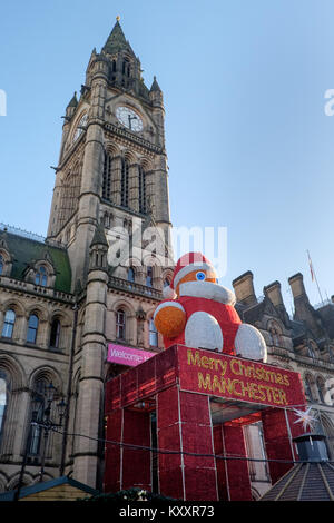 Manchester Mercatino di Natale. Foto Stock