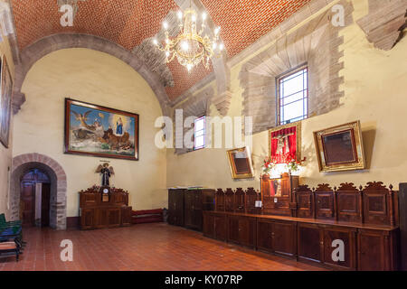 POTOSI, BOLIVIA - 21 Maggio 2015: all interno della chiesa di San Lorenzo (Iglesia de San Lorenzo), situato in Potosi, Bolivia. Foto Stock