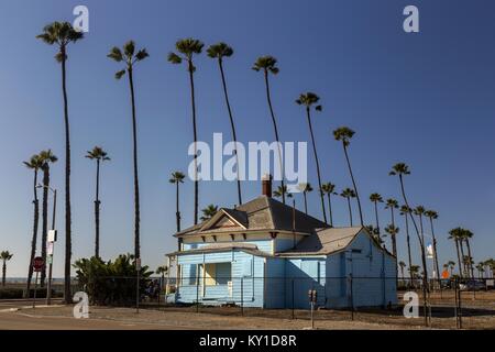 Graves casa storica oceanside cottage anteriore e il sito di Top Gun scene di film tra Tom Cruise e Kelly McGillis Foto Stock