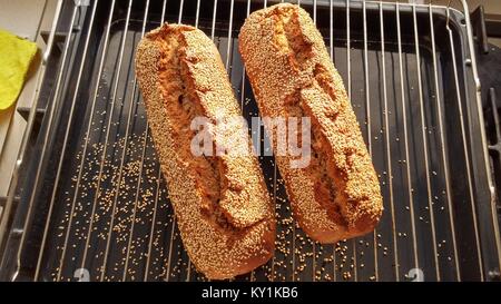 Freschi di forno pane integrale Foto Stock