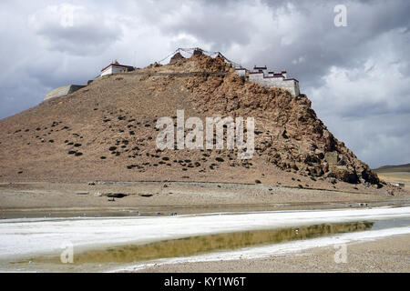 Chiu Monastero a lago Manasarovar, West Tibet, Foto Stock