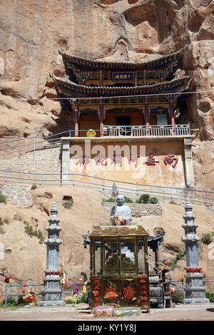 ZHANGYE, Cina - circa nel maggio 2017 Matisi monastero Foto Stock