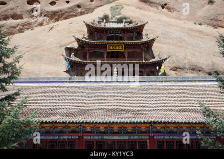 ZHANGYE, Cina - circa nel maggio 2017 Matisi monastero Foto Stock