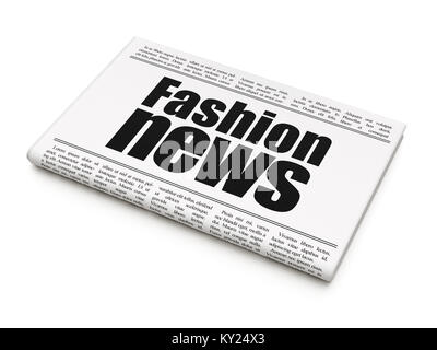 News concept: titolo di giornale Fashion News Foto Stock