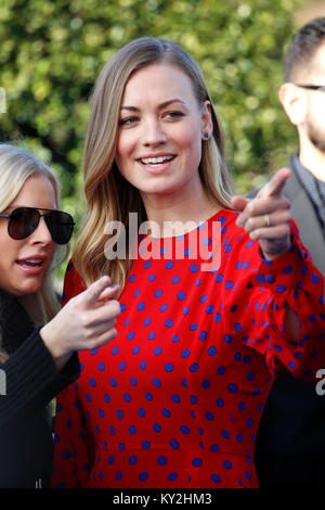 Yvonne Strahovski assiste la XXIII edizione critica' Choice Awards a Barker Hangar su gennaio 11, 2018 in Santa Monica, California. Foto Stock