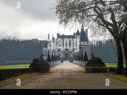 Castello Chenonceaux, Valle della Loira, Francia Foto Stock