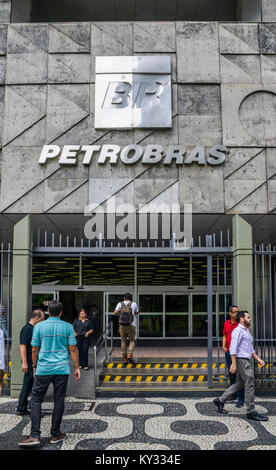 Olio brasiliano gigante, Petrobras sede a Rio de Janeiro, Brasile Foto Stock