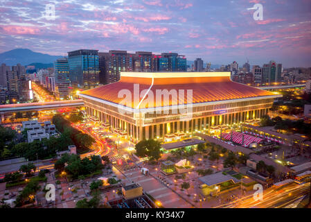 Vista aerea della stazione principale di Taipei Foto Stock