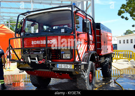 Il Portogallo, Algarve, Lagoa, circa 04.06.2017. Nuovissimo motore Fire che viene visualizzata in un locale fiera internazionale. Foto Stock