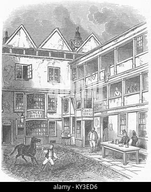 Roma Angel Inn, St Clements, Strand 1849. Illustrated London News Foto Stock