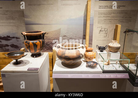 Antica Corinto, Grecia - 18 ottobre 2016: Il Museo Archeologico di Corinto antico è un museo in Grecia. Antica Corinto era uno dei più grandi Foto Stock