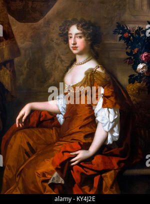 Maria II (1662-1694). Queen Mary II d'Inghilterra da Sir Peter Lely, olio su tela, 1677 Foto Stock