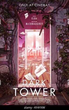 Data di rilascio: 28 luglio 2017 Titolo: La Torre scuro STUDIO: Columbia Pictures Regista: Nikolaj Arcel trama: Gunslinger Roland Deschain effettua il roaming selezionando un vecchio West-come il paesaggio in cerca del buio torre, nella speranza che il raggiungimento di esso consentirà di preservare il suo mondo morente starring: Poster Arte. (Credit: Columbia Pictures/Entertainment Immagini) Foto Stock