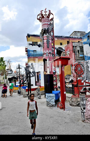 L'Avana, Cuba, 11 maggio 2009. Graffiti e pitture murali in Avana, Maggio 11th, 2009. Foto Stock