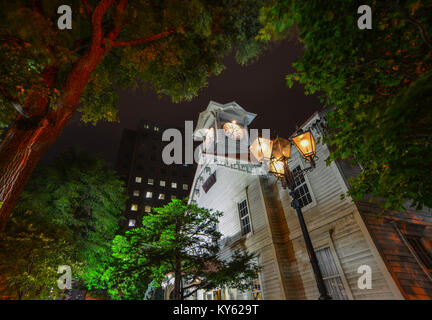 Sapporo, Giappone - Ott 1, 2017. Una vecchia chiesa di legno a Sapporo, Giappone. Sapporo è la capitale e la città più grande sulla parte più settentrionale principali islan giapponese Foto Stock
