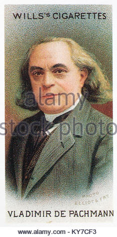Vladimir de Pachmann era un pianista Russian-German 1848 - 1933 Foto Stock