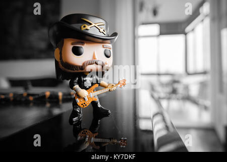 Azione figura di Lemmy Kilmister da Motorhead band Foto Stock