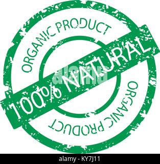 Prodotto organico timbro di gomma. Organici e timbro naturale texture. Illustrazione Vettoriale Illustrazione Vettoriale