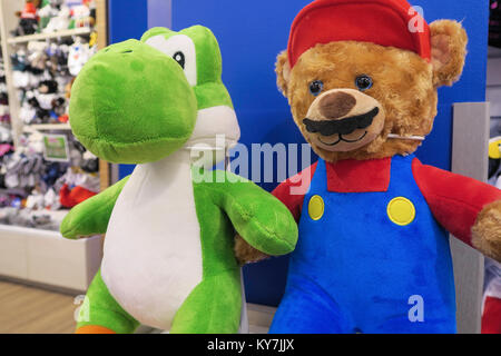 Build-un-Bear Workshop sulla West 34th Street, New York, Stati Uniti d'America Foto Stock