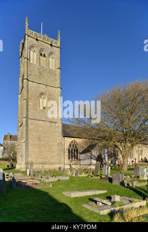 San Pietro e San Paolo Chiesa, Bleadon, North Somerset Foto Stock