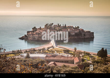 Sveti Stefan in Montenegro Foto Stock