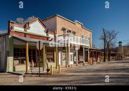 Storico Antonio Simoni store, prima strada, Los Cerrillos, turchese Trail, Nuovo Messico, STATI UNITI D'AMERICA Foto Stock