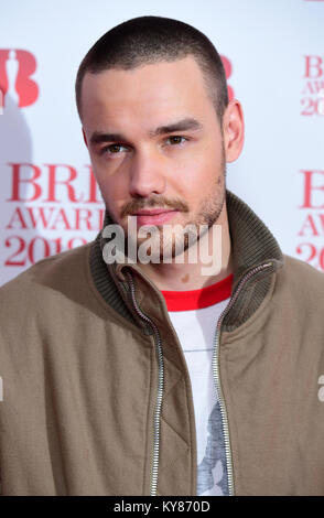 Liam Payne frequentando il Brit Awards 2018 candidature evento tenutosi ad ITV Studios sulla Southbank, Londra. Stampa foto di associazione. Picture Data: Sabato 13 Gennaio, 2018. Foto di credito dovrebbe leggere: Ian West/filo PA. Solo uso editoriale Foto Stock