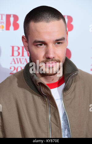 Liam Payne frequentando il Brit Awards 2018 candidature evento tenutosi ad ITV Studios sulla Southbank, Londra. Stampa foto di associazione. Picture Data: Sabato 13 Gennaio, 2018. Foto di credito dovrebbe leggere: Ian West/filo PA. Solo uso editoriale Foto Stock