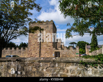 Ripley Castle è un grado che ho elencato nel XIV secolo in country house in Ripley, North Yorkshire, Inghilterra, circa 5 km a nord di Harrogate Foto Stock