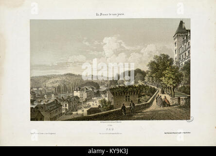 Pau - Vue prise de la Terrasse du Château - Fonds Ancely - B315556101 UN MERCEREAU 7 041 Foto Stock