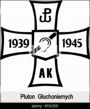 Pluton Głuchoniemych, un'unità dell'Armia Krajowa (AK) in Polonia durante la seconda guerra mondiale, composta principalmente da soldati sordi e muti impegnati in attività di resistenza Foto Stock