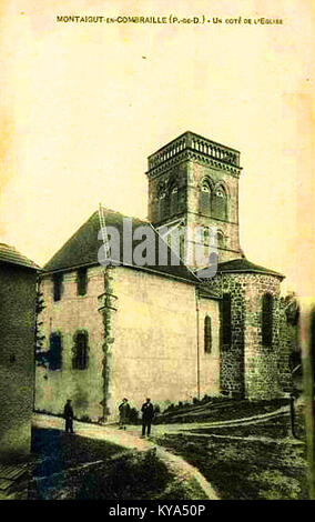 Montaigut Église de Notre-Dame-de-la-Bonne-Nouvelle Foto Stock