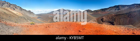 Vista la colorata Cratere Haleakala in Maui, Hawaii. Foto Stock