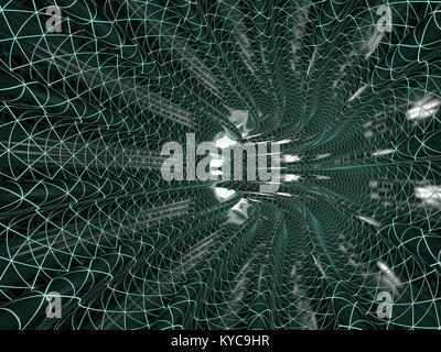 Abstract misterioso vortice. Il rendering 3D Foto Stock