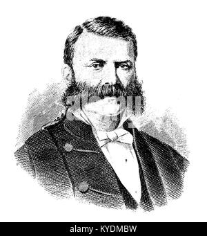 Pagina ritagliata dal terzo volume di "Histoires des Canadiens-franais" (1882), un'opera storica che documenta lo sviluppo dei canadesi francesi tra il 1608 e il 1880. Foto Stock