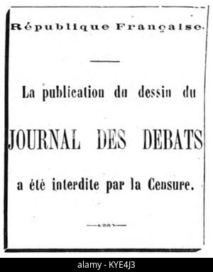 Illustrazione o ritratto da "le Trombinoscope", una pubblicazione francese curata da Touchatout, con figure di spicco del periodo. Foto Stock