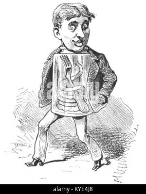 Un ritratto da 'le Trombinoscope' di Touchatout, numero 141, parte della serie di pubblicazioni illustrate francesi che documentano individui notevoli. Foto Stock