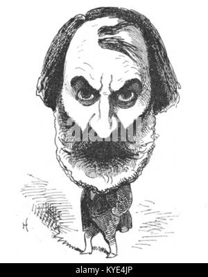 Questo ritratto di *le Trombinoscope* di Touchatout cattura un individuo influente, mostrando l'espressione artistica e le tecniche fotografiche dell'epoca. Foto Stock