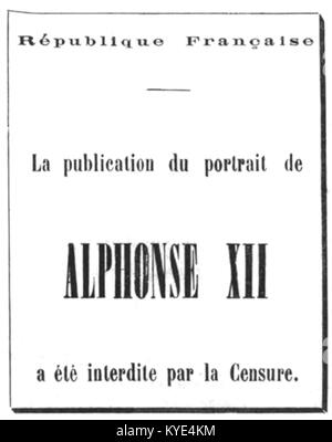Un ritratto tratto da 'le Trombinoscope' numero 176, raffigurante l'individuo noto come Touchatout, evidenziando caratteristiche facciali e abbigliamento. Foto Stock