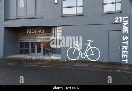 Bike Shop a Newcastle upon Tyne Foto Stock