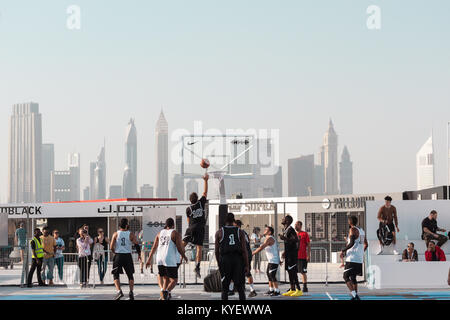 Nike Basketball nel torneo di Dubai Foto Stock