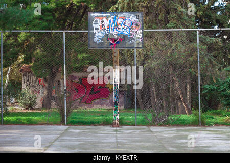 Abbandonato da Basketball - Athens, Grecia Foto Stock