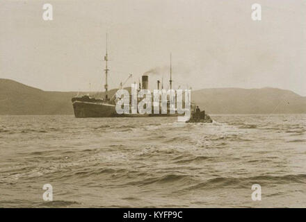 La caccia alla balena nave fabbrica Sir James Clark Ross, Paterson ingresso, Isola Stewart Foto Stock