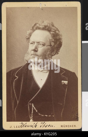 Portrett av Henrik Ibsen, München ca. 1876-1877 - no-nb digifoto 20160223 00247 bldsa ib1A1004 Foto Stock